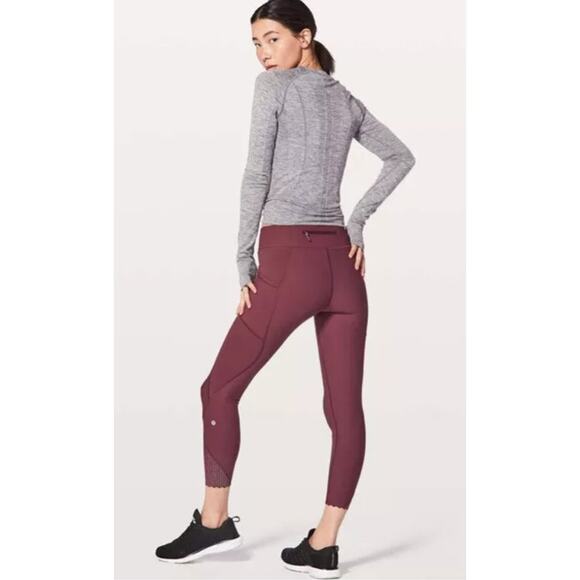 RARE Lululemon Tight Stuff Tight II Redwood Leggings Luxury Athleisure Yoga 8 - Picture 2 of 10